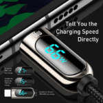 Fast Charging Data Cable With Display