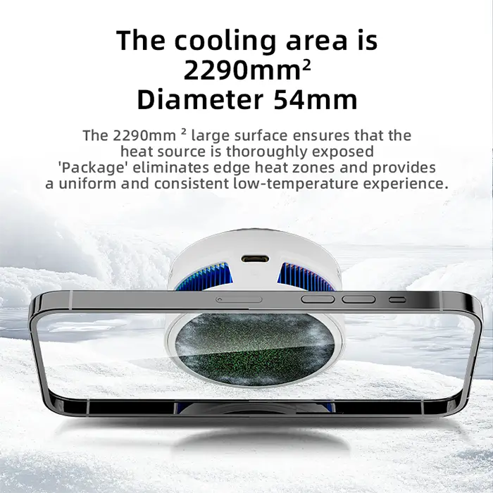 Magnetic And Clip-On Piva X30 Smartphone Cooler With Large Cooling Surface Area Magnetic And Clip-On Piva X30 Smartphone Cooler With Large Cooling Surface Area