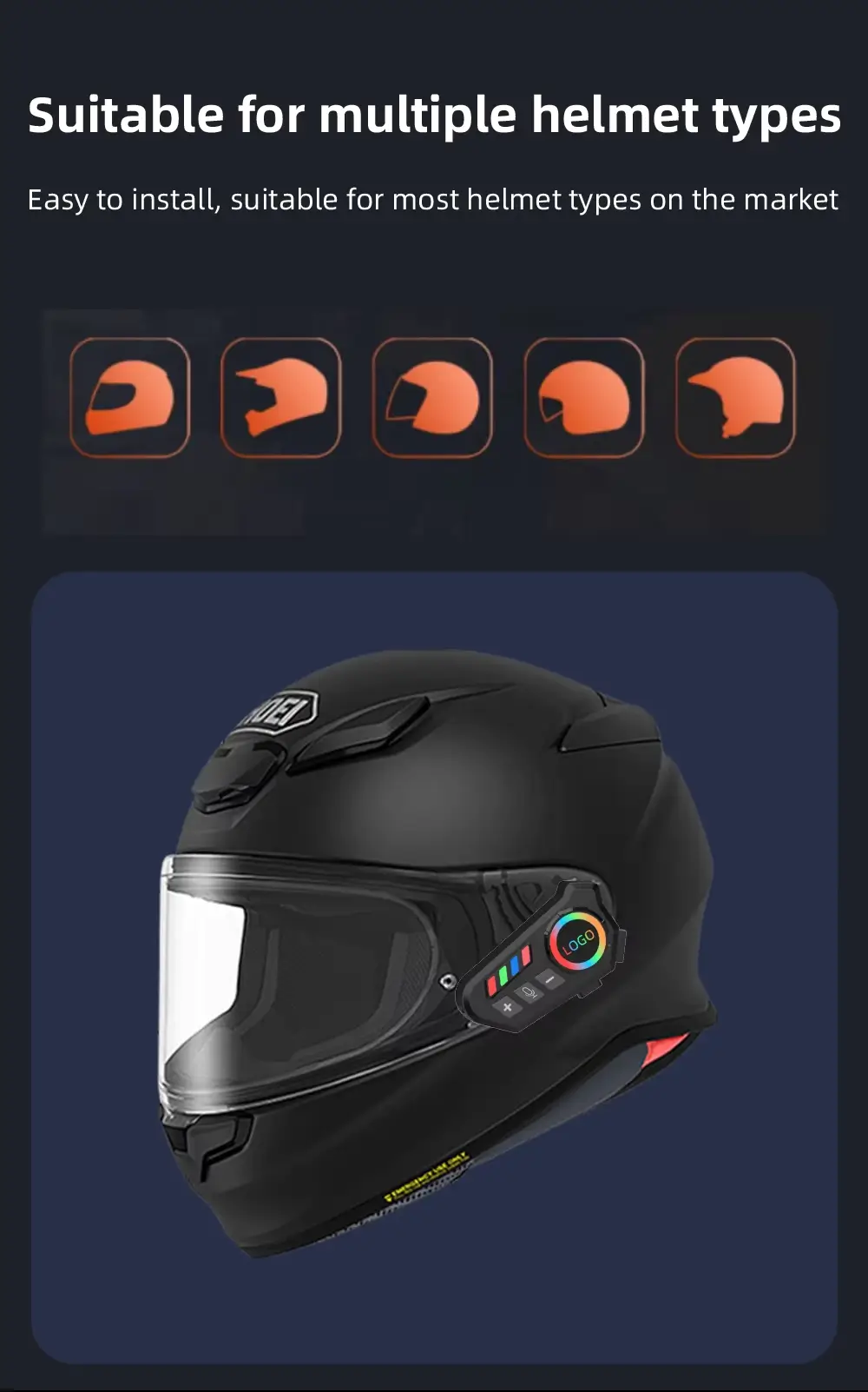 K06A Detachable Clip And Host Helmet Headset Design