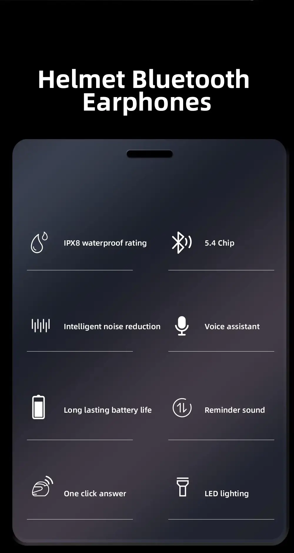 K06A Wireless Helmet Earphone Overview
