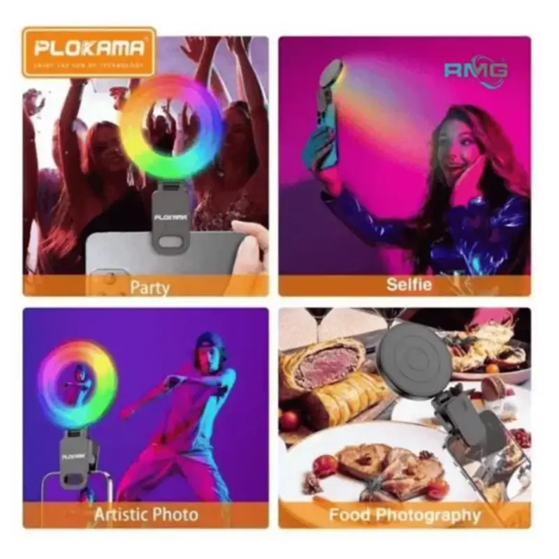 Plokama U20 Pro Ring Light Package Plokama U20 Pro Rgb Ring Light Package Contents