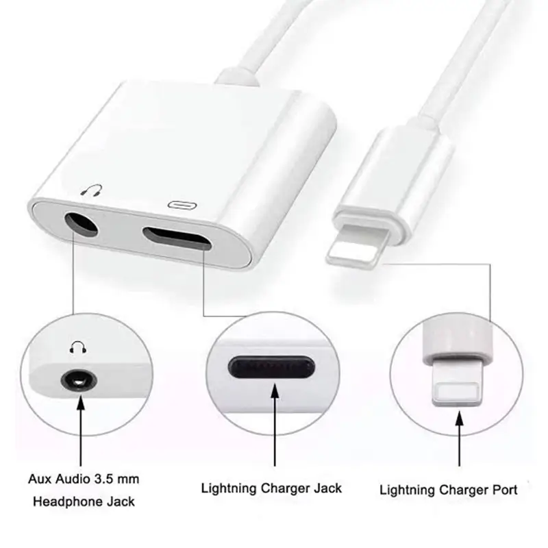Lightning To Lightning 3.5Mm Connector Jh-026L Lightning To Lightning 3.5Mm Connector Jh-026L